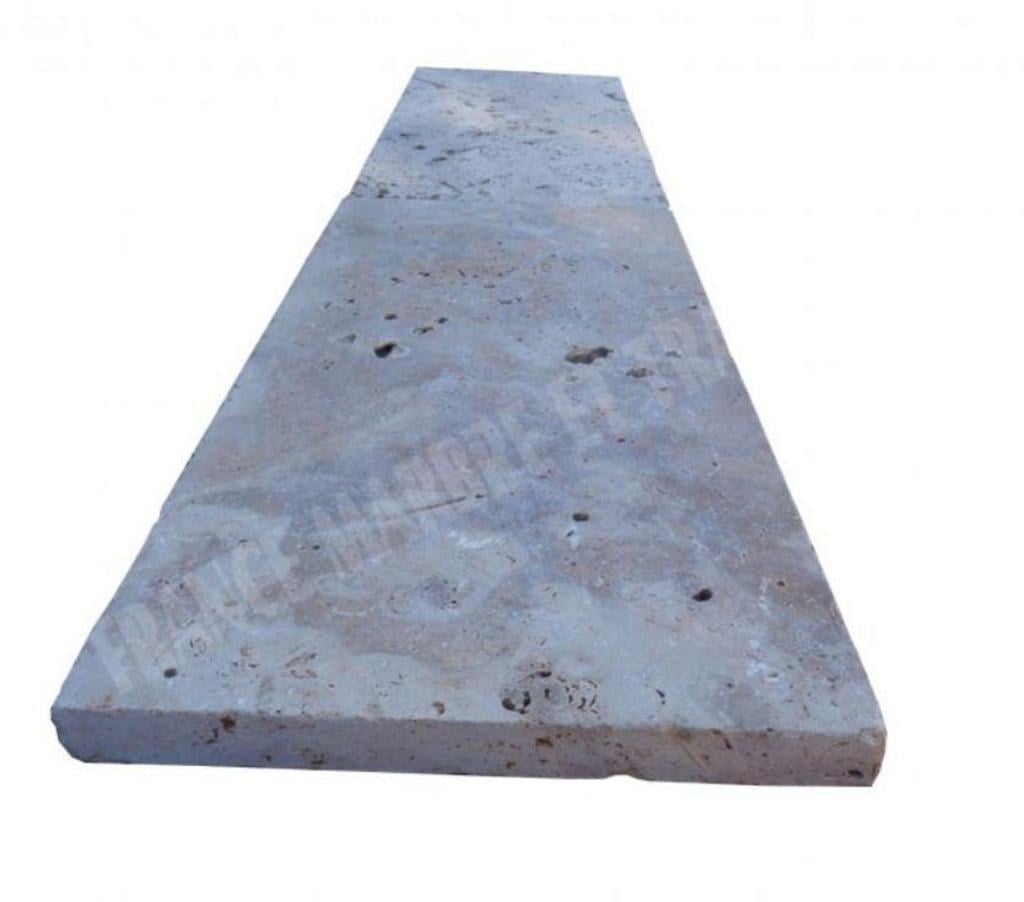  Var Forcalqueiret - 83136 - Photos Vivastreet Travertin Classique Beige Margelle de Piscine Bord Droit 