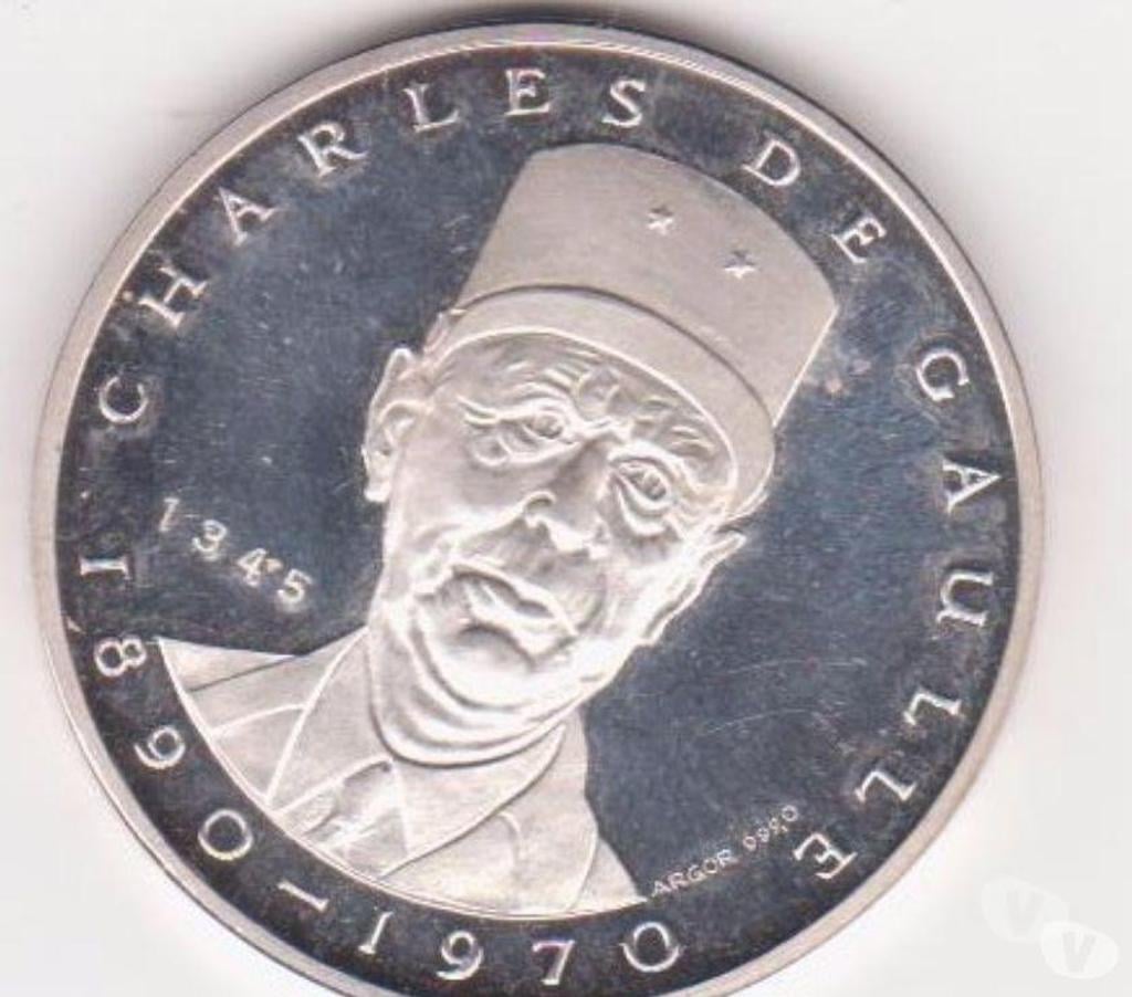 Collection Deux-Sèvres Mauze sur le Mignon - 79210 - Photos Vivastreet rare medaille CH DE GAULLE tirage limité