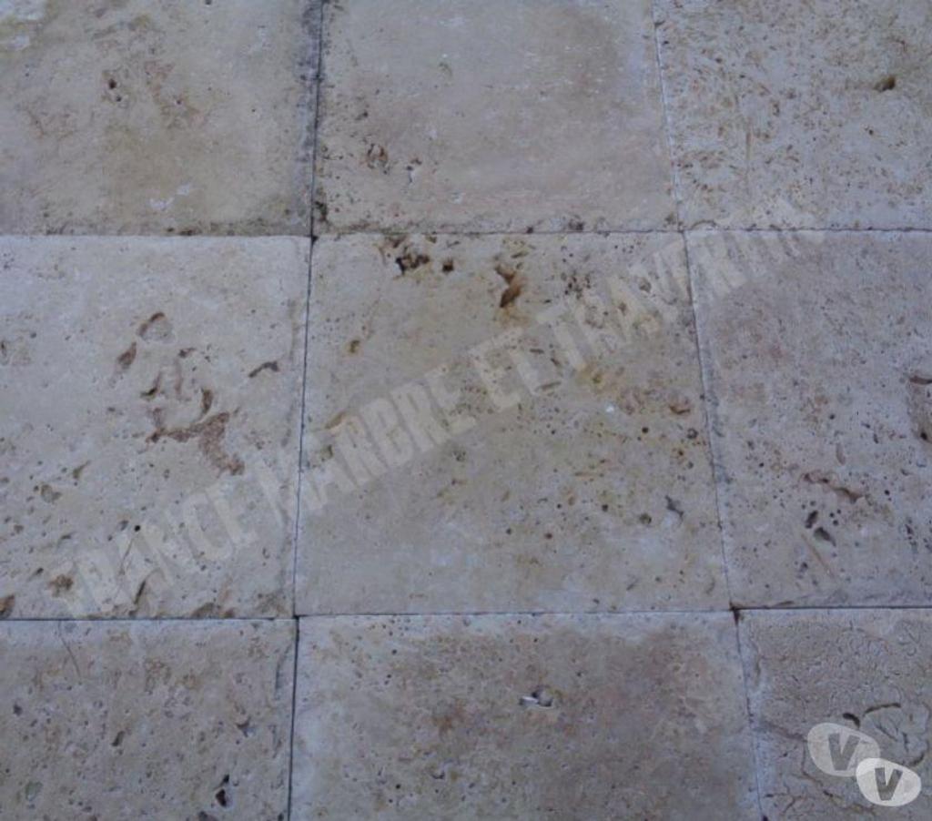  Var Forcalqueiret - 83136 - Photos Vivastreet Travertin Classique Beige 20x20 cm Brossé 2ème Choix