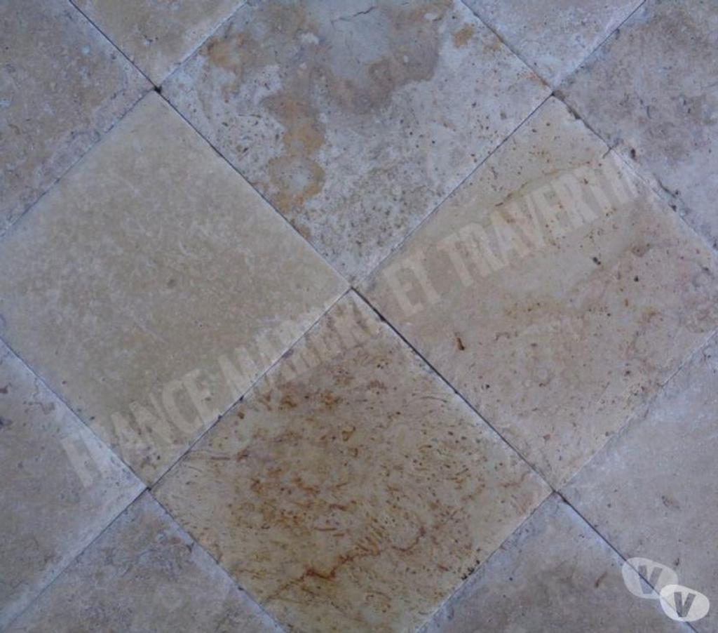  Var Forcalqueiret - 83136 - Photos Vivastreet Travertin Classique Beige 20x20 cm Brossé 1er Choix 