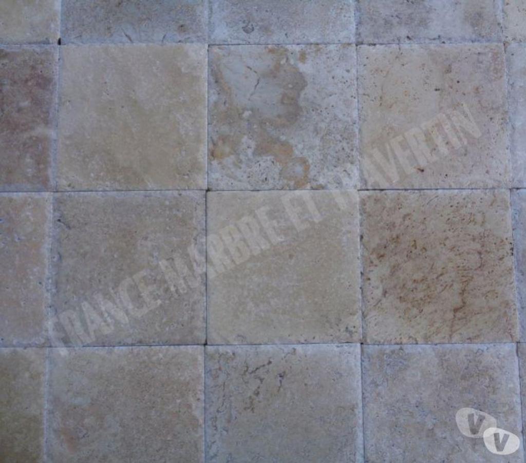  Var Forcalqueiret - 83136 - Photos Vivastreet Travertin Classique Beige 20x20 cm Brossé 1er Choix 