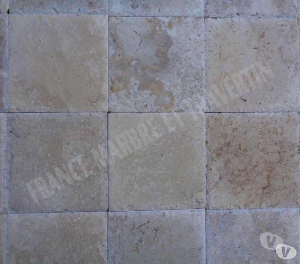  Var Forcalqueiret - 83136 - Photos Vivastreet Travertin Classique Beige 20x20 cm Brossé 1er Choix 