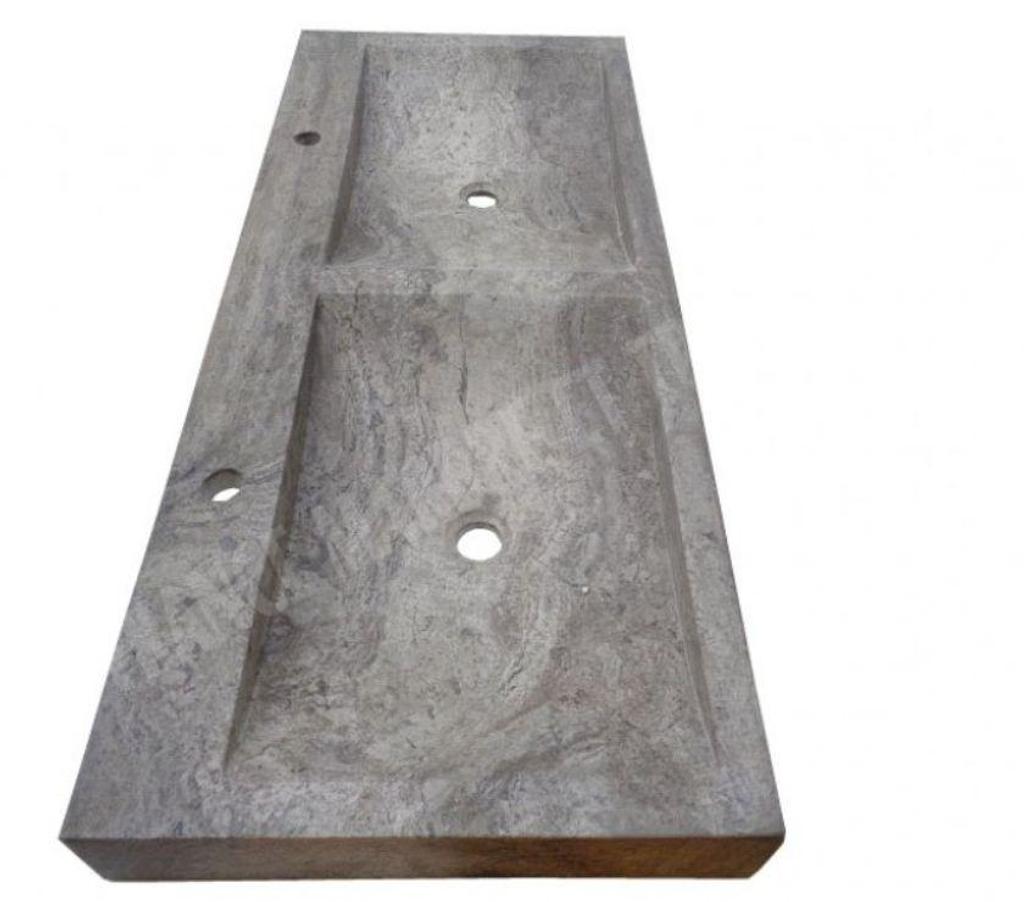Décoration - art Var Forcalqueiret - 83136 - Photos Vivastreet Travertin Gris Silver Évier 2 Bac 120x50 cm