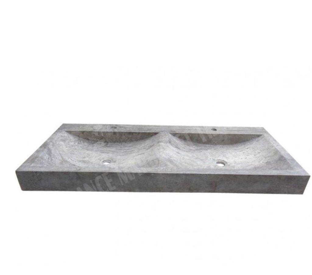 Décoration - art Var Forcalqueiret - 83136 - Photos Vivastreet Travertin Gris Silver Évier 2 Bac 120x50 cm