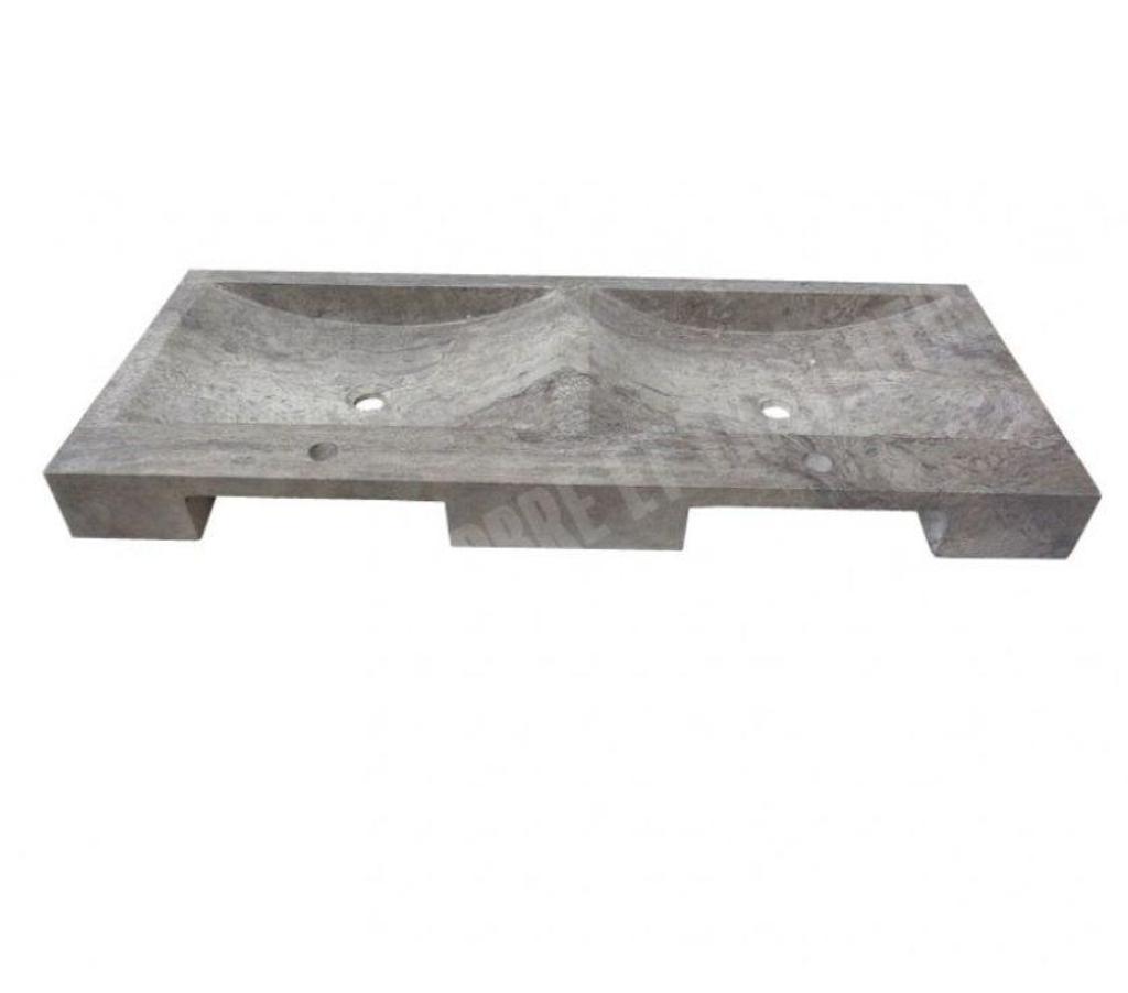 Décoration - art Var Forcalqueiret - 83136 - Photos Vivastreet Travertin Gris Silver Évier 2 Bac 120x50 cm