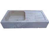  Travertin Classique Beige Évier 1 Bac 90x46 cm