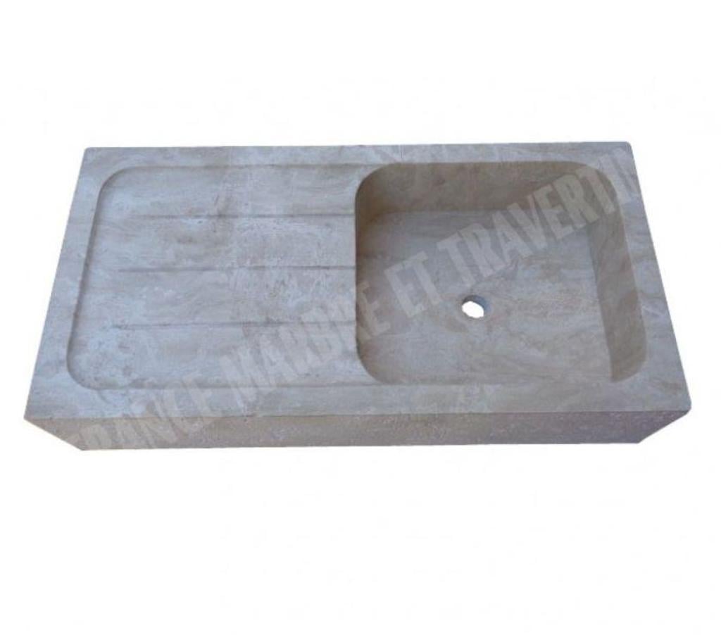  Var Forcalqueiret - 83136 - Photos Vivastreet Travertin Classique Beige Évier 1 Bac 90x46 cm