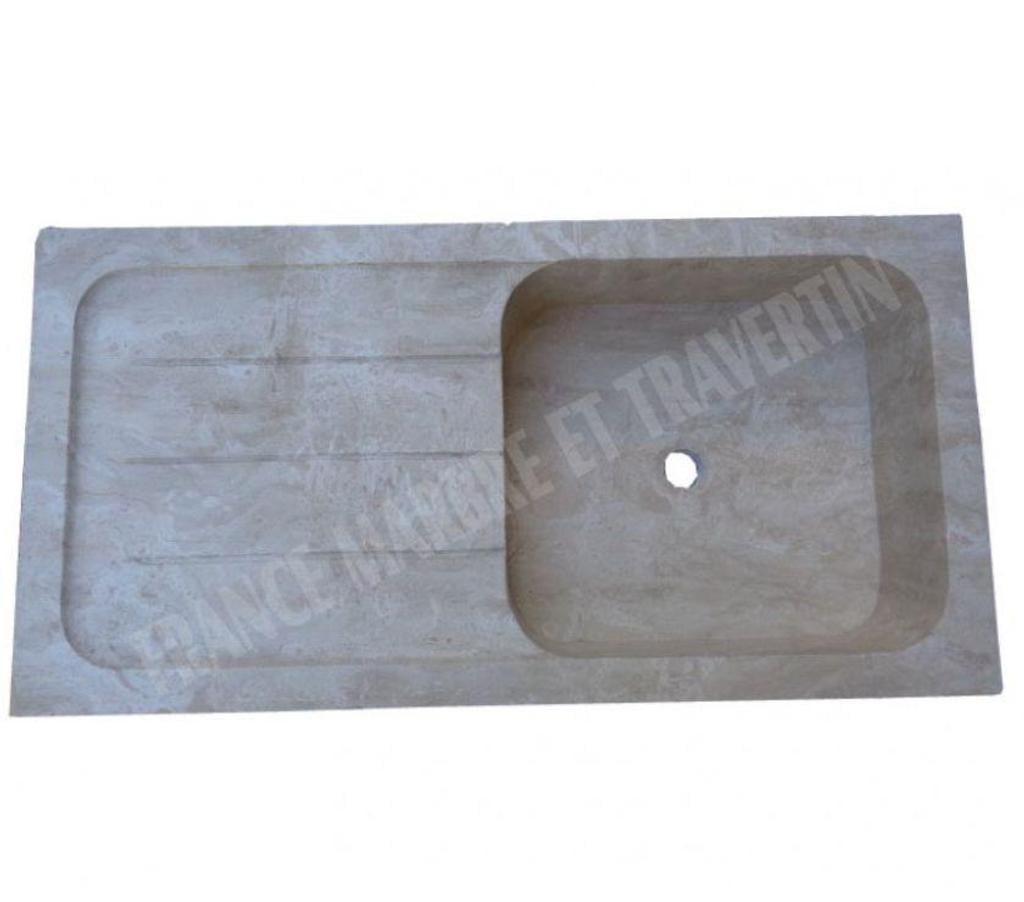  Var Forcalqueiret - 83136 - Photos Vivastreet Travertin Classique Beige Évier 1 Bac 90x46 cm