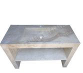  Travertin Classique Beige Evier Mobilier 1 Bac 