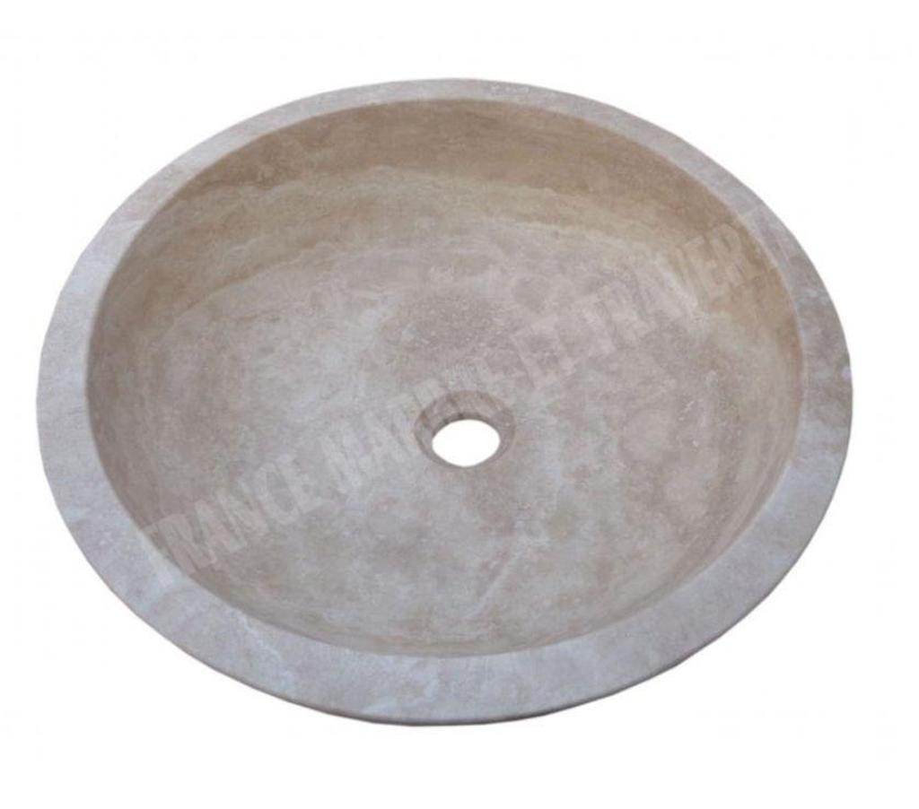 Décoration - art Var Forcalqueiret - 83136 - Photos Vivastreet Travertin Classique Beige Vasque Modèle Bol Coupé