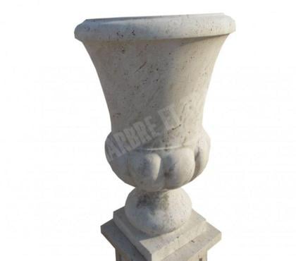 Bricolage - Jardin - Outillage Forcalqueiret Var - Photos Vivastreet Travertin Classique Beige pot à fleurs 50 x 50 cm