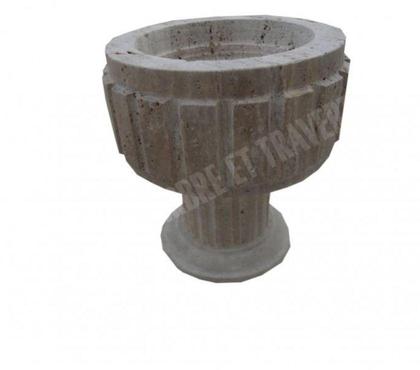 Bricolage - Jardin - Outillage Forcalqueiret Var - Photos Vivastreet Travertin Classique Beige pot à fleurs 45 x 45 cm