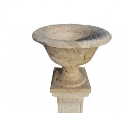 Bricolage - Jardin - Outillage Forcalqueiret Var - Photos Vivastreet Travertin Classique Beige pot à fleurs 40 x 40 cm