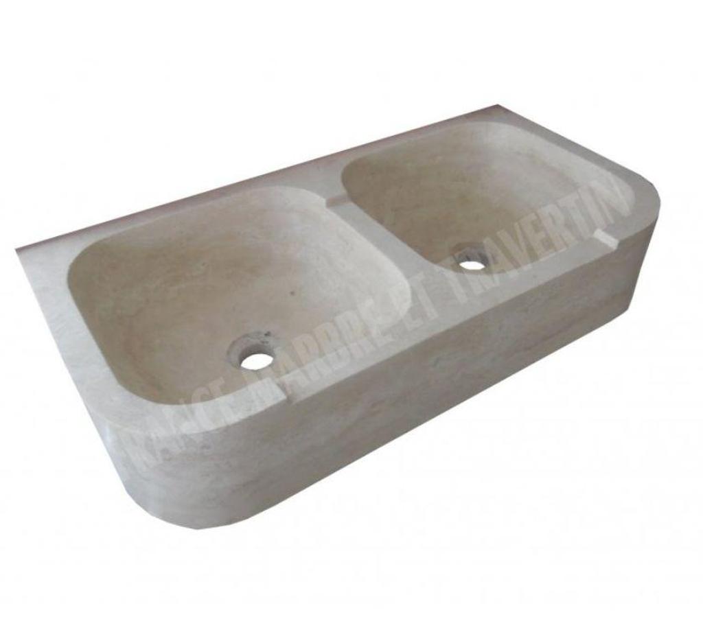  Var Forcalqueiret - 83136 - Photos Vivastreet Travertin Classique Évier 2 Bac 90x46 cm
