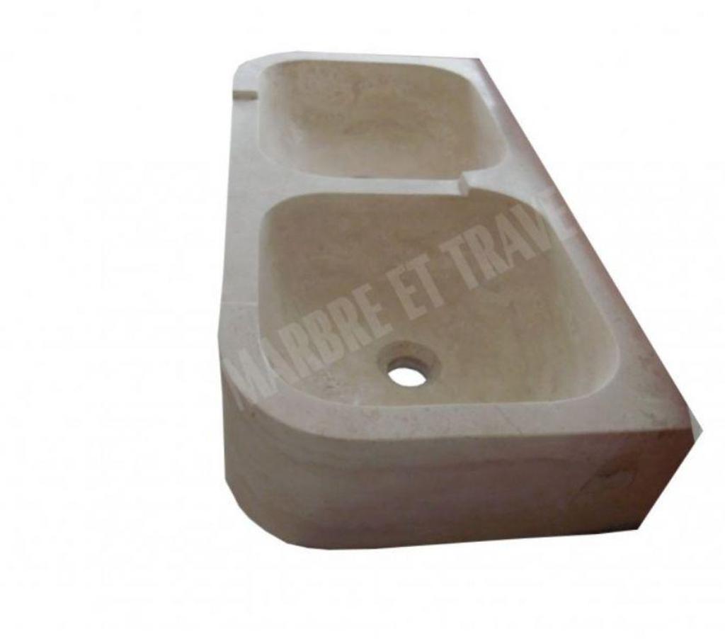 Var Forcalqueiret - 83136 - Photos Vivastreet Travertin Classique Évier 2 Bac 90x46 cm