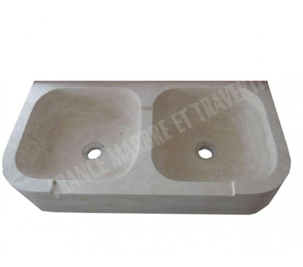  Var Forcalqueiret - 83136 - Photos Vivastreet Travertin Classique Évier 2 Bac 90x46 cm
