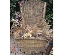 hotte ancienne de vendangeur d'époque