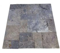 Travertin Gris Silver Opus Romain 12mm Rustique