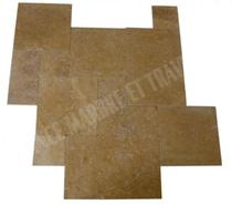 Travertin Jaune Or Opus Romain 30mm 1er Choix