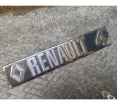 Badge logo monogramme R4 en inox , Renault 4