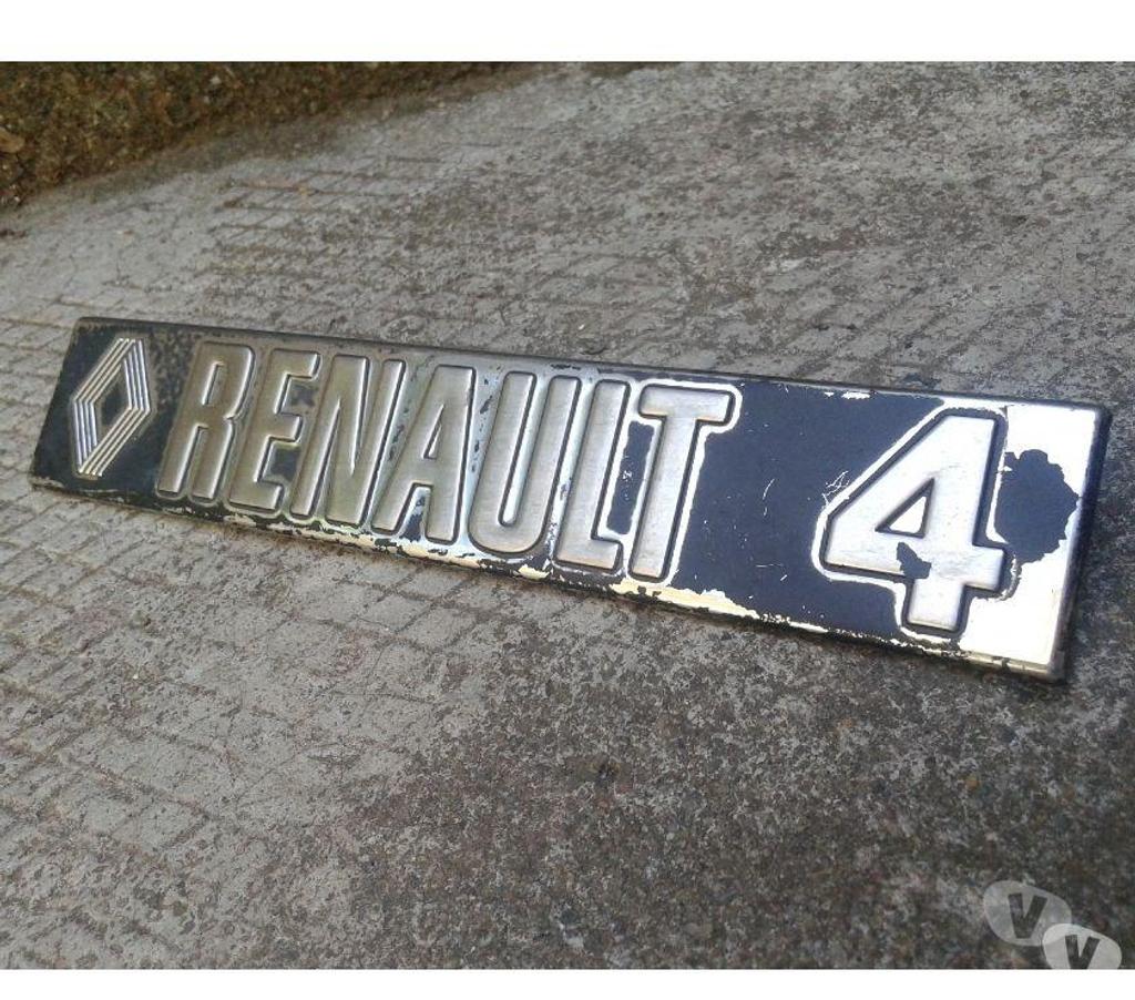 Pièces et services moto Var Pierrefeu du Var - 83390 - Photos Vivastreet Badge logo monogramme R4 en inox , Renault 4
