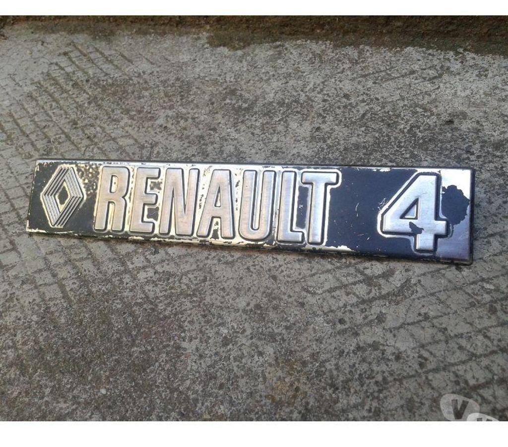 Pièces et services moto Var Pierrefeu du Var - 83390 - Photos Vivastreet Badge logo monogramme R4 en inox , Renault 4