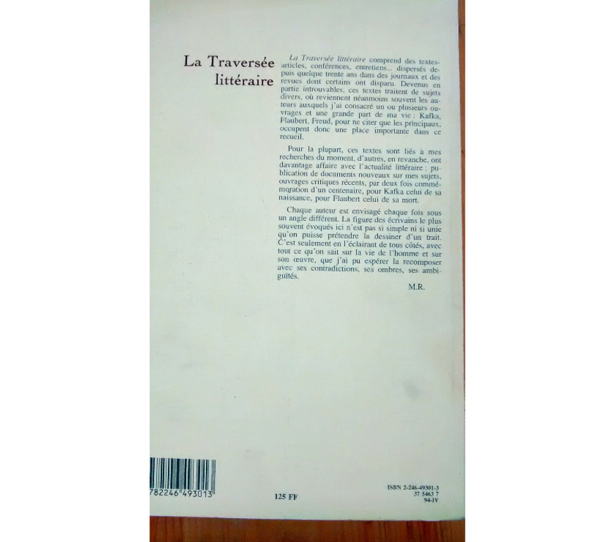 Livres occasion Corrèze Cosnac - 19360 - Photos Vivastreet La traversée littéraire Marthe Robert