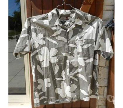 Vêtements occasion Cosnac Corrèze - Photos Vivastreet Chemise Kaki ramage manche courte. Très bon état.