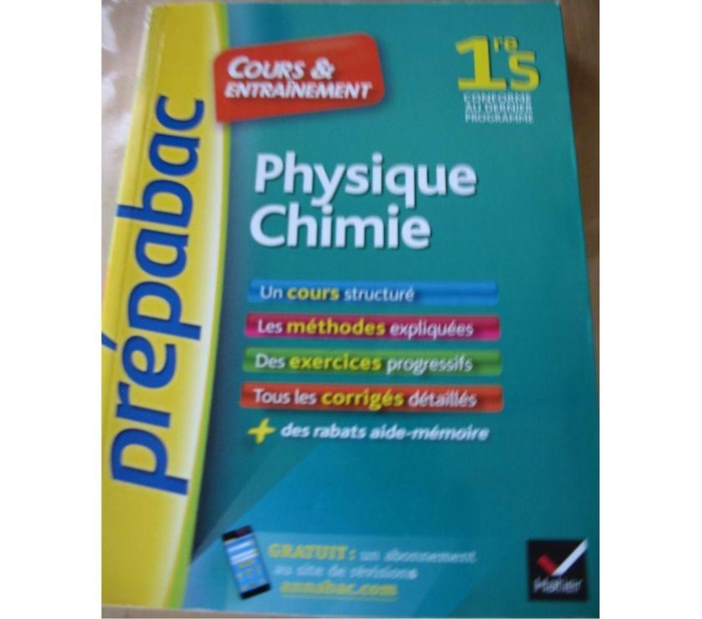 Livres occasion Alpes-Maritimes Antibes - 06600 - Photos Vivastreet cours et entrainement physique-chimie 1 S