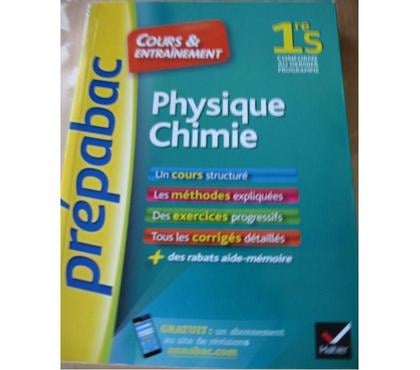 Livres occasion Antibes Alpes-Maritimes - Photos Vivastreet cours et entrainement physique-chimie 1 S