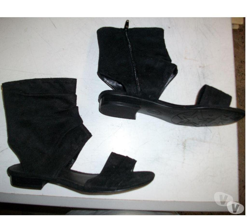 Chaussures Bas-Rhin Bouxwiller - 67330 - Photos Vivastreet Sandales hautes Noir daim à tirette pt 38-neuves