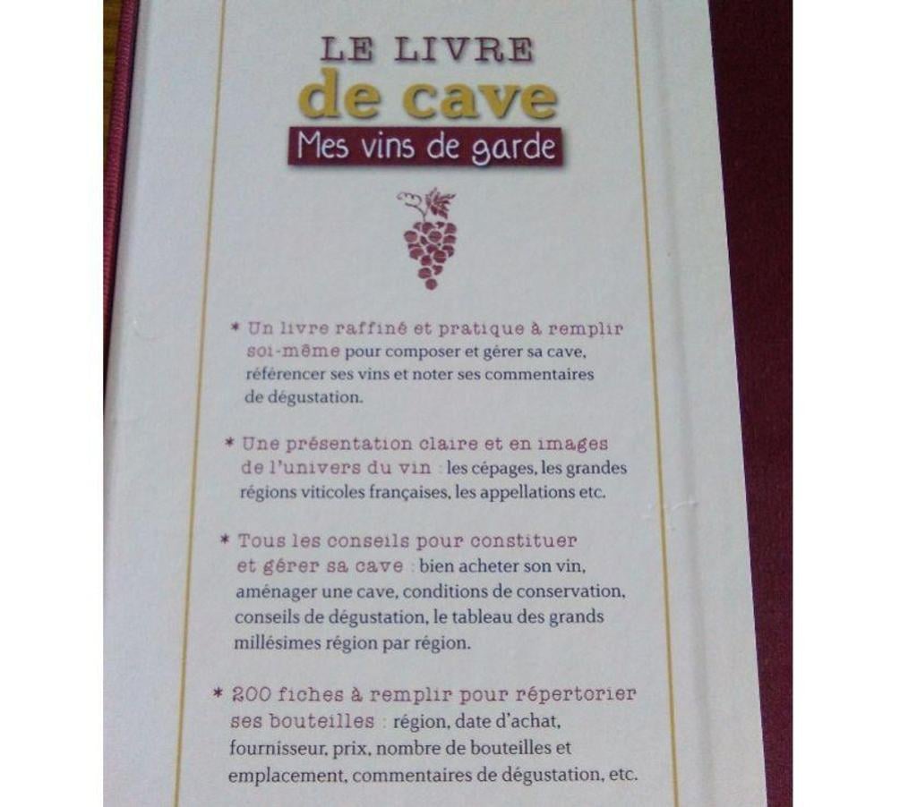 Livres occasion Ain Belley - 01300 - Photos Vivastreet Livre de cave NEUF