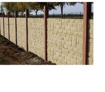 Clôture en beton décoratif. Surplus de chantier.