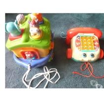 Lot de 2 jouets à tirer pour bébé 9 mois 2 ans environ