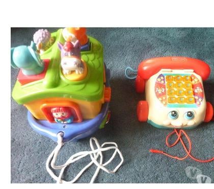 Equipements bébés La Mulatiere Rhône - Photos Vivastreet Lot de 2 jouets à tirer pour bébé 9 mois 2 ans environ