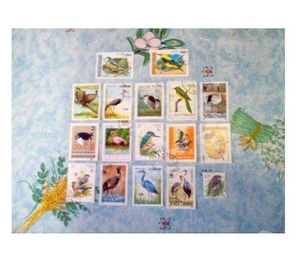 Collection Boue Aisne - Photos Vivastreet LOT TIMBRES OISEAUX N°2