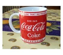 Mug Coca cola café cuisine marques pub boisson table