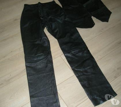 Vêtements occasion St Genis de Saintonge Charente-Maritime - Photos Vivastreet PANTALON AGNEAU ET GILET CUIR FEMME