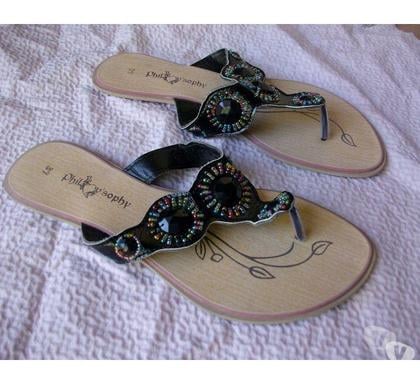 Chaussures occasion Bouxwiller Bas-Rhin - Photos Vivastreet Entredoigts Noir Perlés pt 37- neufs