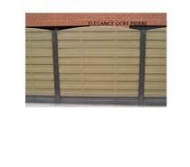 Clôture en beton décoratif. Surplus de chantier.