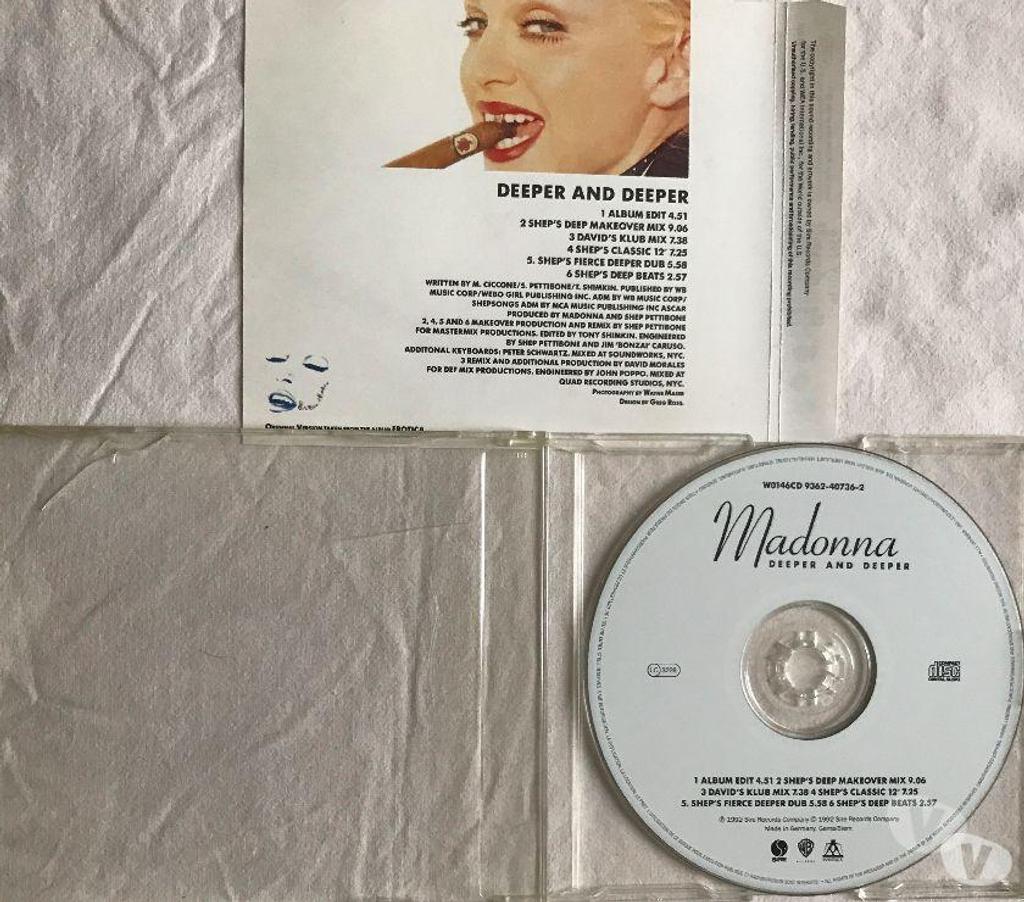 CDs Hauts-de-Seine Antony - 92160 - Photos Vivastreet CD Madonna Deeper and Deeper