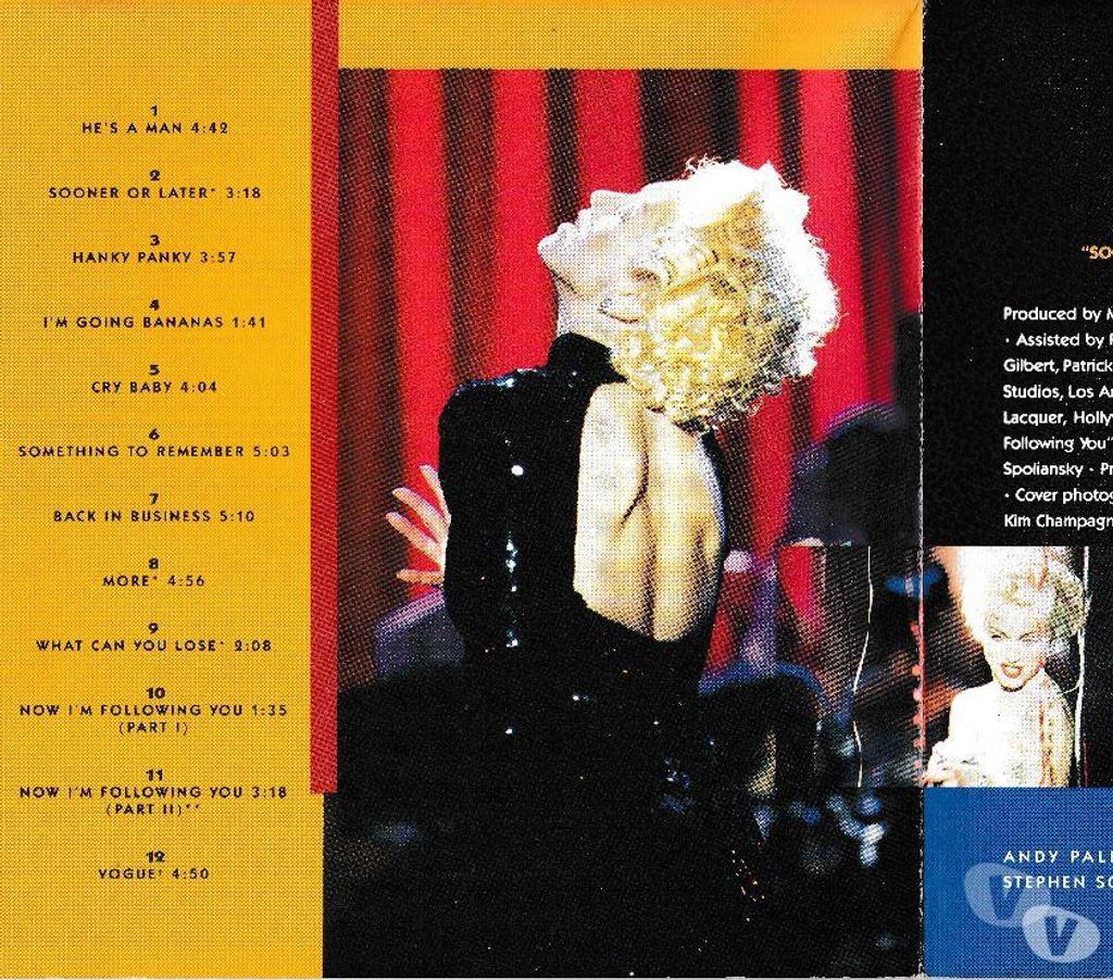 CDs Hauts-de-Seine Antony - 92160 - Photos Vivastreet CD Madonna I'm Breathless Music From Dick Tracy