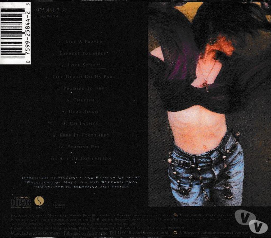 CDs Hauts-de-Seine Antony - 92160 - Photos Vivastreet CD Madonna Like A Prayer