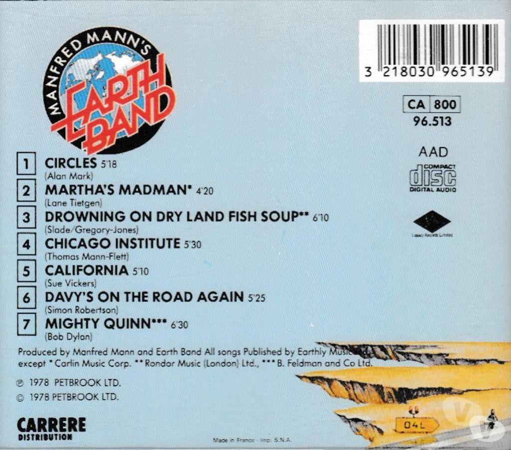 CDs Hauts-de-Seine Antony - 92160 - Photos Vivastreet CD Manfred Mann’s Earth Band Watch