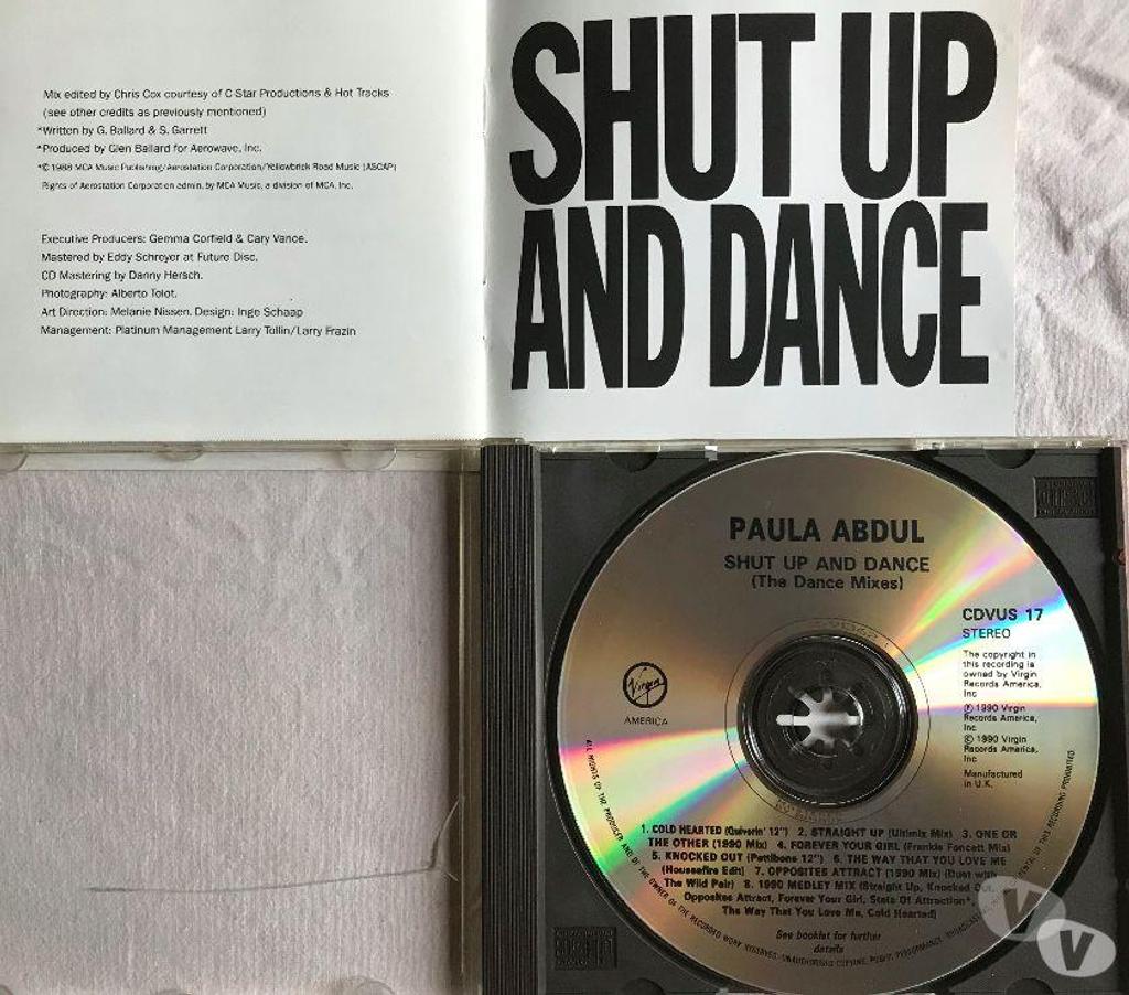 CDs Hauts-de-Seine Antony - 92160 - Photos Vivastreet CD Paula Abdul Shut Up And Dance -The Dance Mixes