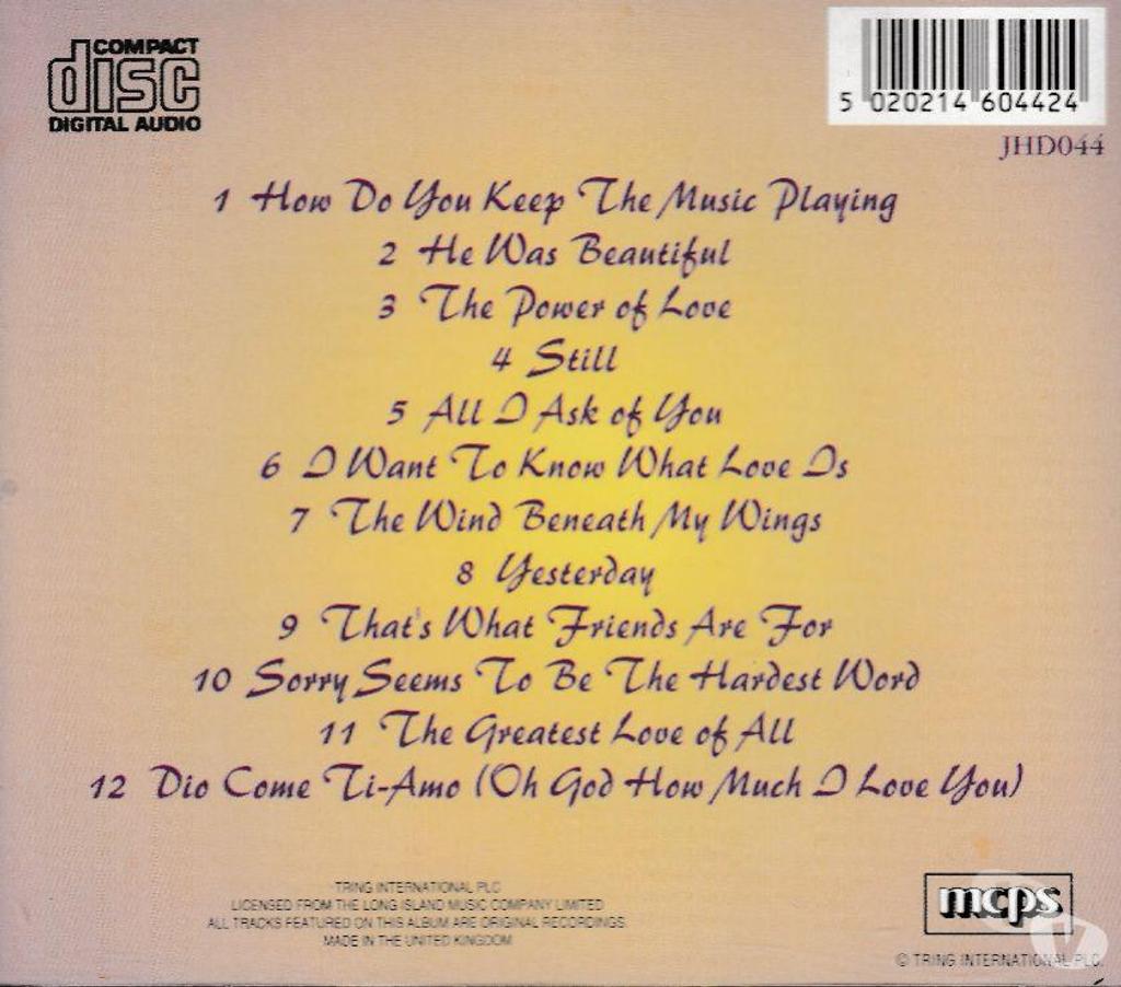 CDs Hauts-de-Seine Antony - 92160 - Photos Vivastreet CD Shirley Bassey Still