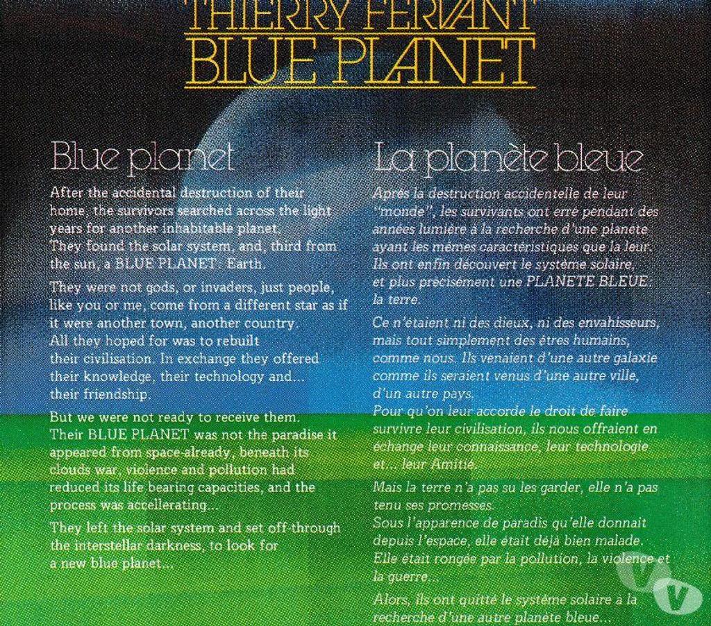 CDs Hauts-de-Seine Antony - 92160 - Photos Vivastreet CD Thierry Fervant Blue Planet