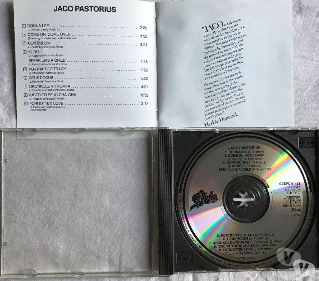 CDs Hauts-de-Seine Antony - 92160 - Photos Vivastreet CD Jaco Pastorius