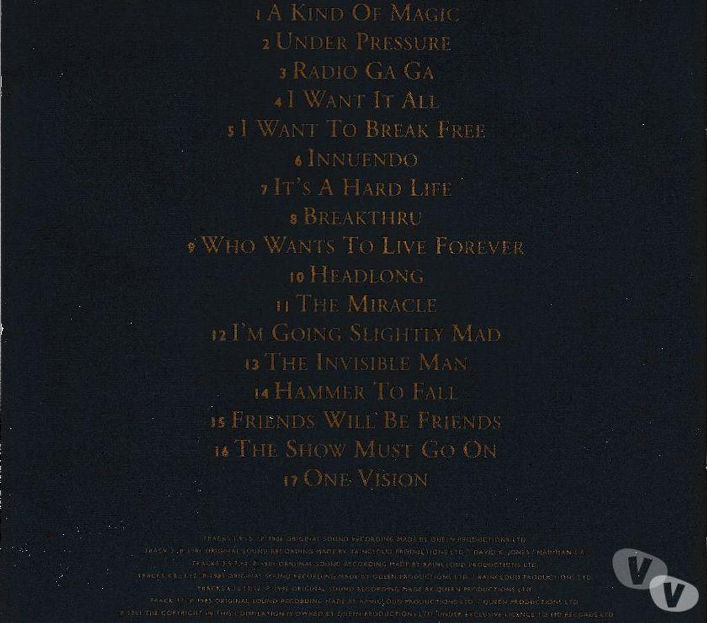 CDs Hauts-de-Seine Antony - 92160 - Photos Vivastreet CD Queen Greatest Hits II