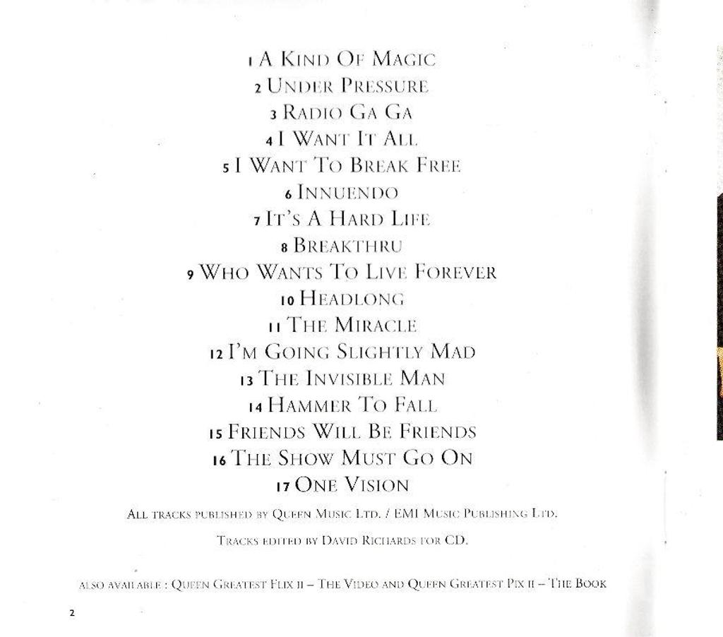 CDs Hauts-de-Seine Antony - 92160 - Photos Vivastreet CD Queen Greatest Hits II